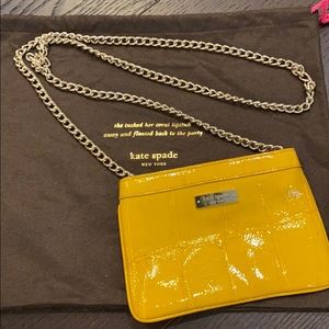 Kate Spade Yellow Patent Mini Crossbody Bag